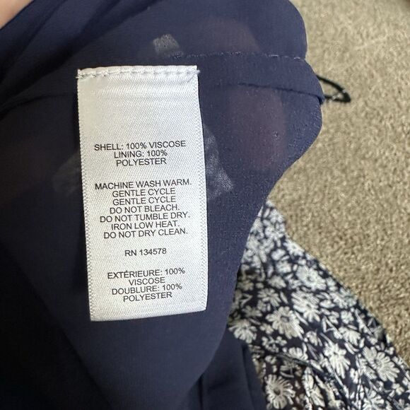 New! Vineyard Vines Halter Tie-Waist Maxi Dress Ivy Floral 30942 Size 6 Blue - Picture 10 of 12